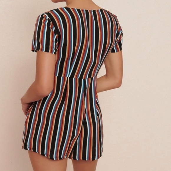 Garage Knot Front Romper - Picture 2 of 6